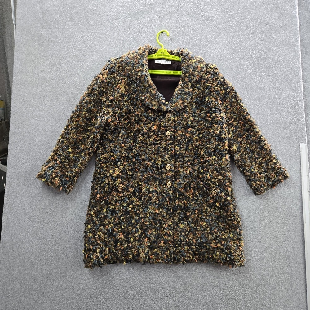 St. John Women Jacket S Multicolor Boucle Knit Tweed Old Money